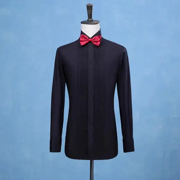 Men groom tuxedo white black & red top jacket Nexellus