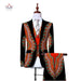 Men jacket+vest+pant suit 3 piece slim fit cowboy wedding men suit Nexellus