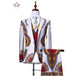 Men jacket+vest+pant suit 3 piece slim fit cowboy wedding men suit Nexellus