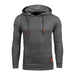 Men Long Sleeve Solid Color Hooded Sweatshirt Nexellus