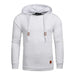 Men Long Sleeve Solid Color Hooded Sweatshirt Nexellus