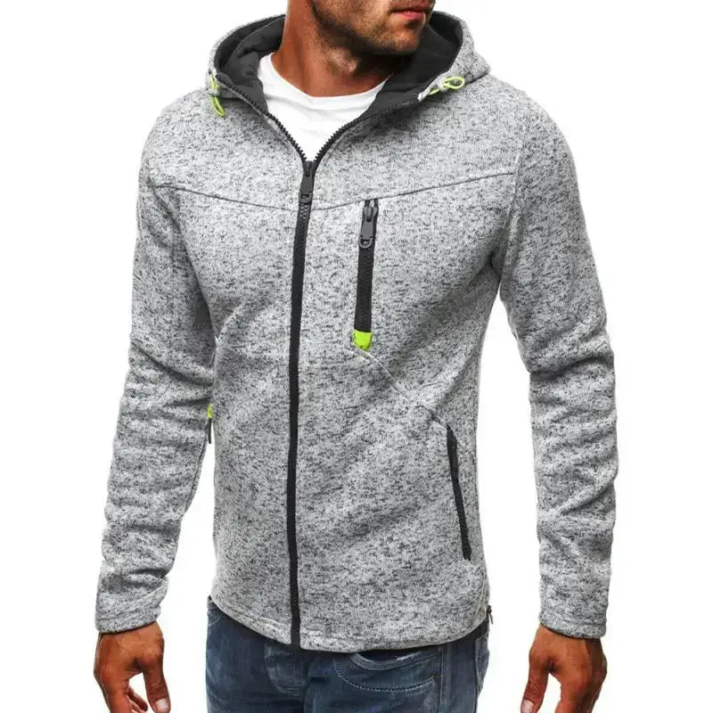 Men long sleeve zipper outwear hoodie Nexellus