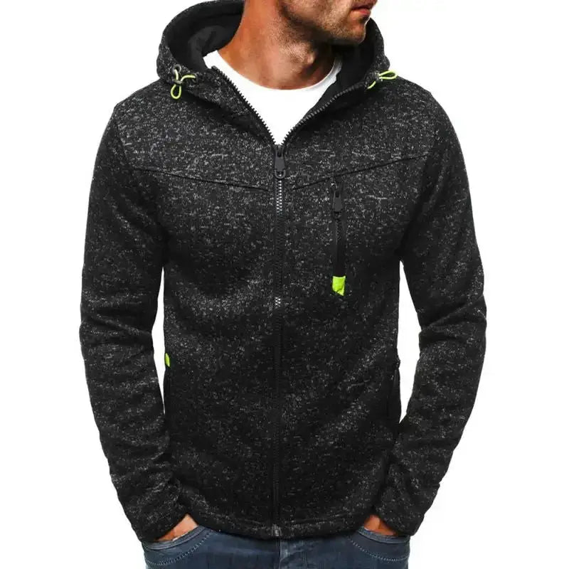 Men long sleeve zipper outwear hoodie Nexellus