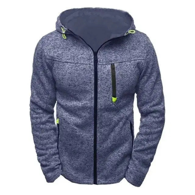 Men long sleeve zipper outwear hoodie Nexellus