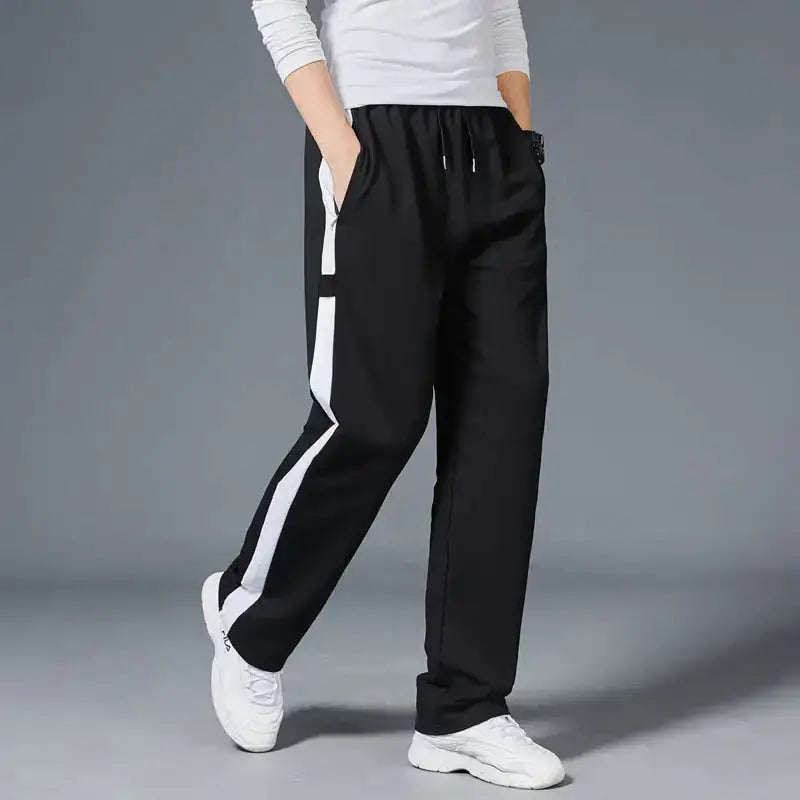 Men loose sport running stripe sweatpant Nexellus