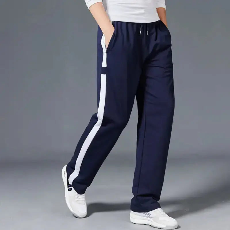 Men loose sport running stripe sweatpant Nexellus