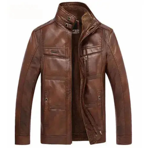 Men outwear leather jacket Nexellus