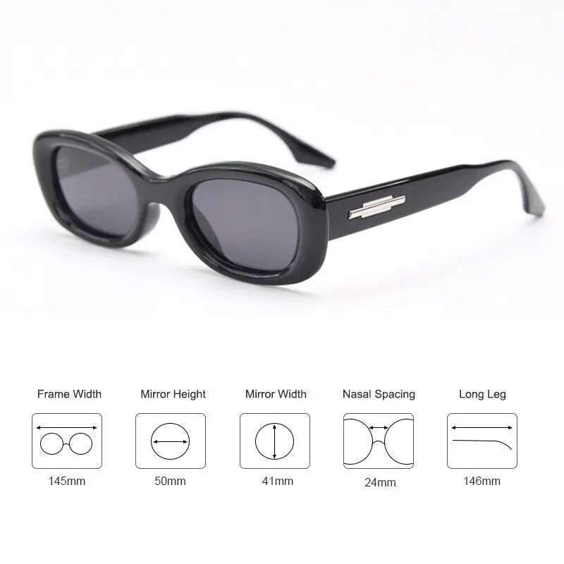 Men Polarized Sunglasses Small Oval Retro Trend Glasses Nexellus