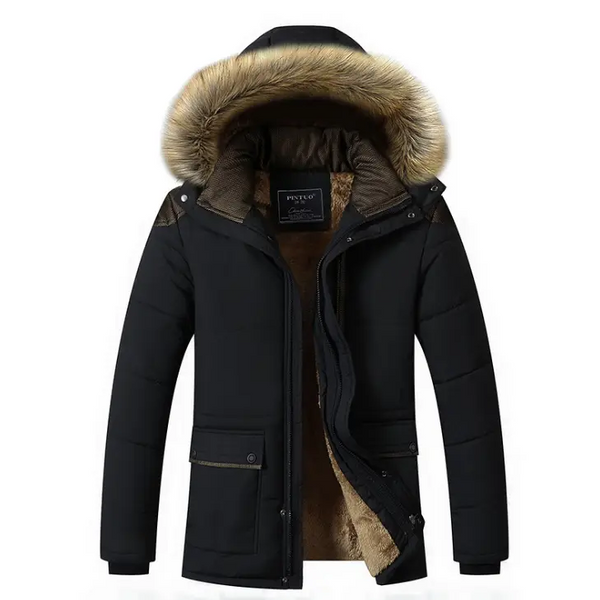 Men Warm Outwear Cotton Hooded Down Coat Nexellus