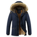 Men Warm Outwear Cotton Hooded Down Coat Nexellus