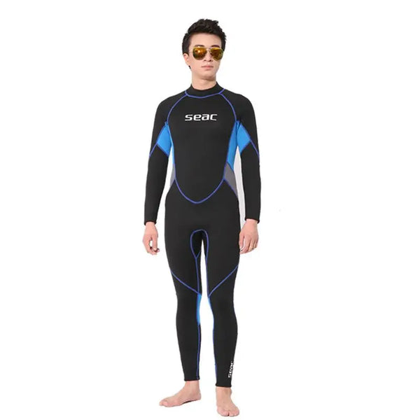 Men & Women 2.5MM Neoprene Diving Suit One Piece Full Body Swimming Suit Nexellus