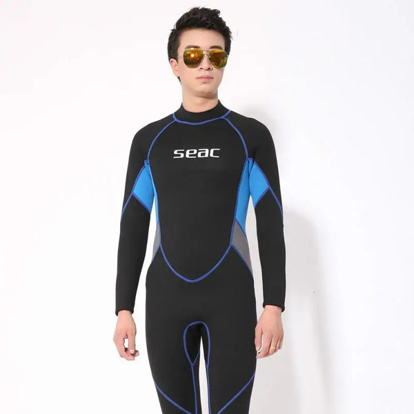 Men & Women 2.5MM Neoprene Diving Suit One Piece Full Body Swimming Suit Nexellus