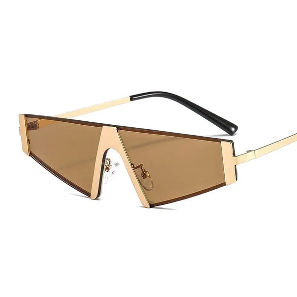 Men & Women Shield PC Color Lens Alloy Metal Frame Luxury Elegant SunGlasses Nexellus