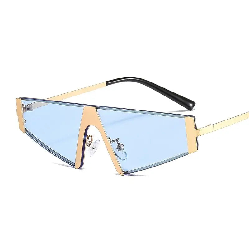 Men & Women Shield PC Color Lens Alloy Metal Frame Luxury Elegant SunGlasses Nexellus