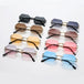 Men & Women Sunglasses Rimless Octagon UV400 Frameless Gold Metal Rectangle Polygon Glasses Nexellus