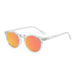 Men & Women Vintage Small Round Frame SunGlasses Yellow Lens Nexellus