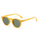 Men & Women Vintage Small Round Frame SunGlasses Yellow Lens Nexellus