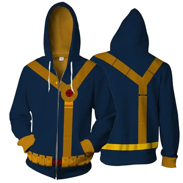 Men zipper hoodie superhero jacket Nexellus