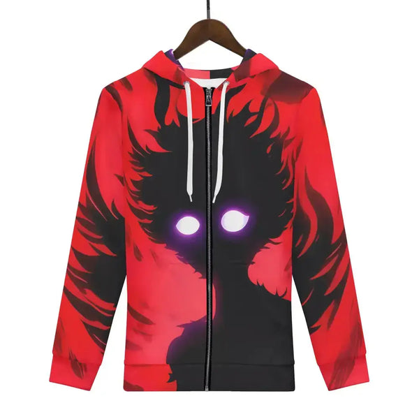 Mens black shadow zip hoodie Nexellus