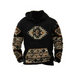 Men’s bold patterns long sleeve drawstring hood kangaroo pocket at Nexellus