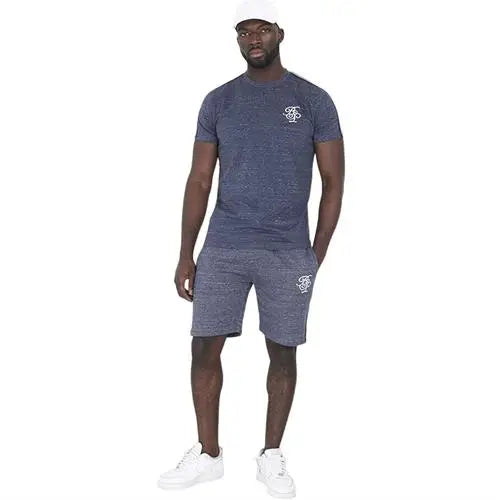 Mens brave soul avalon t shirt & short co-ord set - Navy