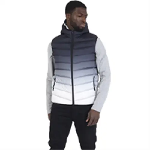 Mens Brave Soul BlackBurn  Gradient Gilet - Nexellus