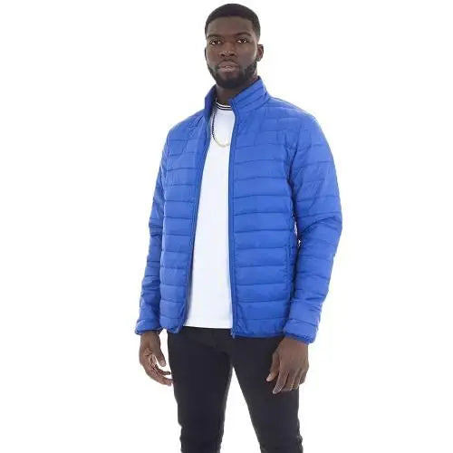 Mens brave soul hike pp padded jacket - Blue / L