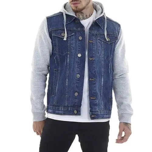 Mens brave soul hudson denim jacket - Blue / XL