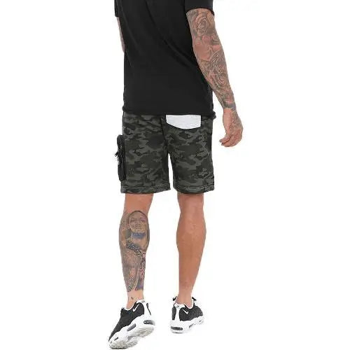 Mens brave soul meir camo shorts