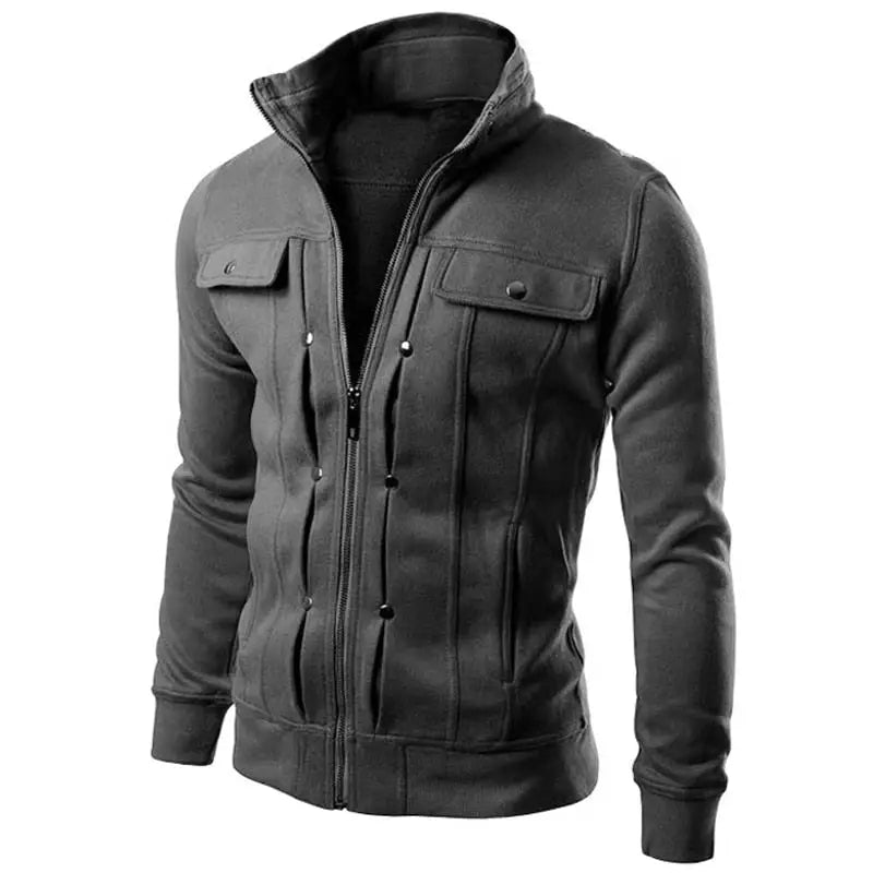 Men's Cardigan Multi Button Hoodie Nexellus