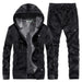 Men's Casual Cardigan Jacket New Men Plus Velvet Warm Gold Velvet Hooded Sweater Suit Men Nexellus