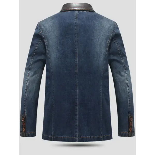 Men's casual denim patchwork suit jacket Nexellus