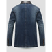 Men's casual denim patchwork suit jacket Nexellus