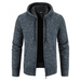 Men's casual knitted hooded zipper jacket Nexellus