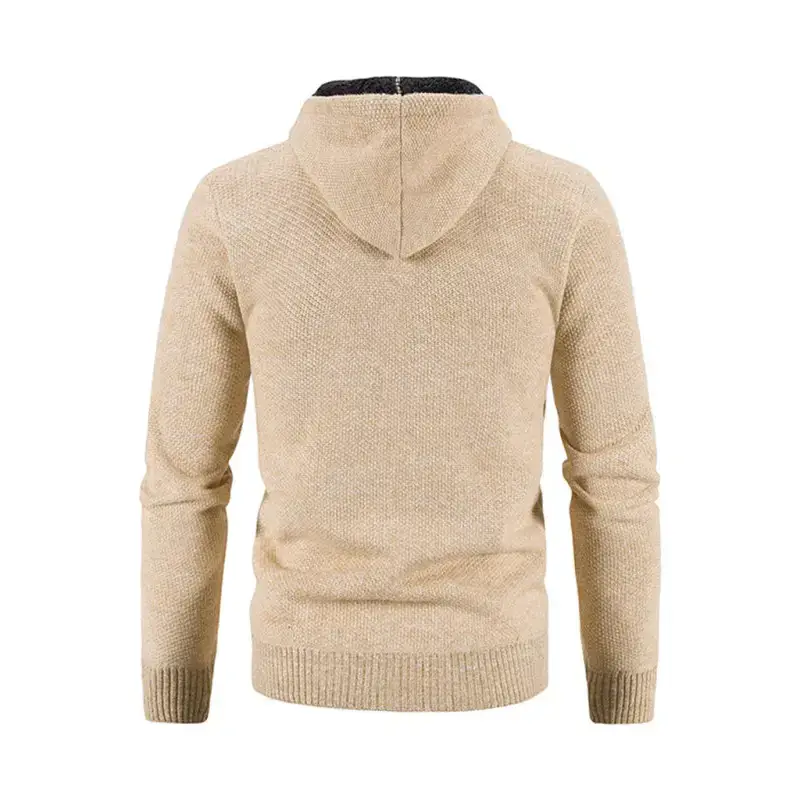 Men's casual knitted hooded zipper jacket Nexellus