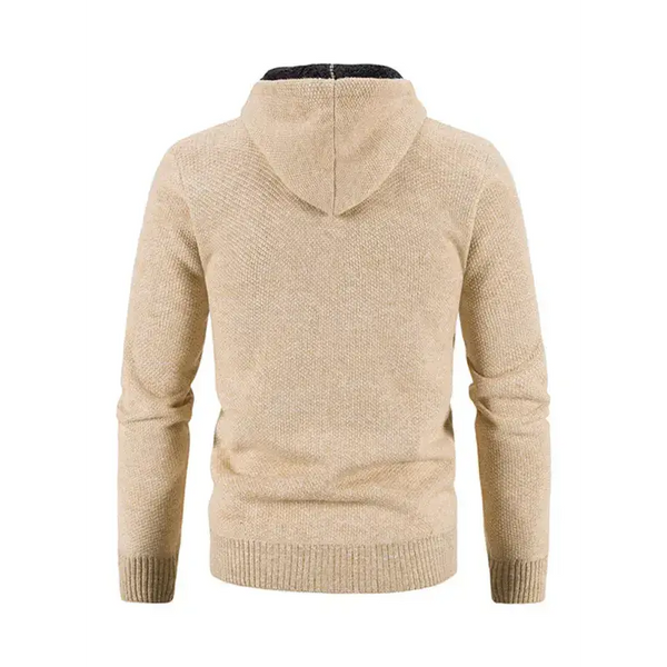 Men's casual knitted hooded zipper jacket Nexellus