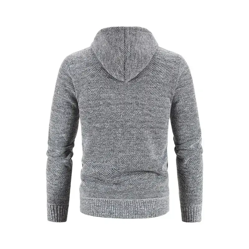 Men's casual knitted hooded zipper jacket Nexellus