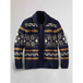 Men's casual lapel jacquard knitted jacket Nexellus