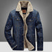 Men's Casual Loose Denim Jacket Large Plush Thickened Cotton Shirt Nexellus