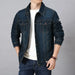 Men's Casual Loose Denim Jacket Large Plush Thickened Cotton Shirt Nexellus