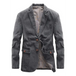 Men's casual loose denim multi-pocket suit jacket Nexellus