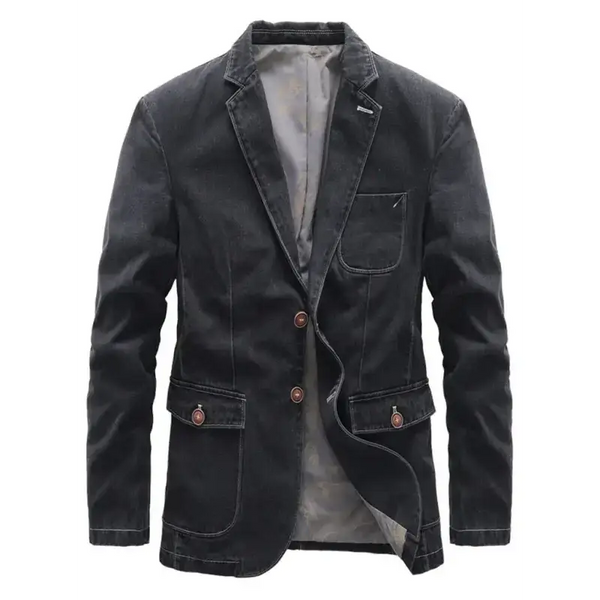 Men's casual loose denim multi-pocket suit jacket Nexellus