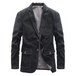 Men's casual loose denim multi-pocket suit jacket Nexellus