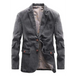 Men's casual loose denim multi-pocket suit jacket Nexellus