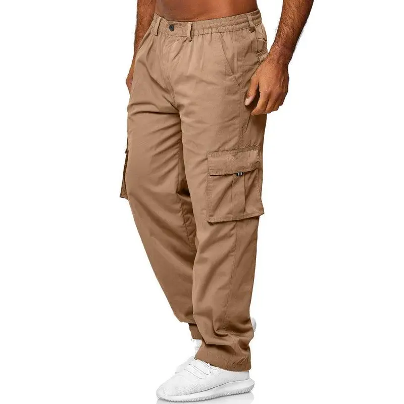 Men's Casual Multi-Pocket Loose Straight Cargo Pants Nexellus