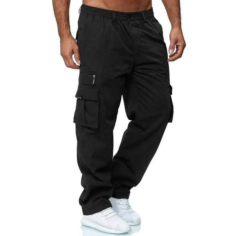 Men's Casual Multi-Pocket Loose Straight Cargo Pants Nexellus