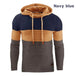 Men's Casual Oversized Hoodie Long Sleeve Patchwork Sweatshirt Nexellus