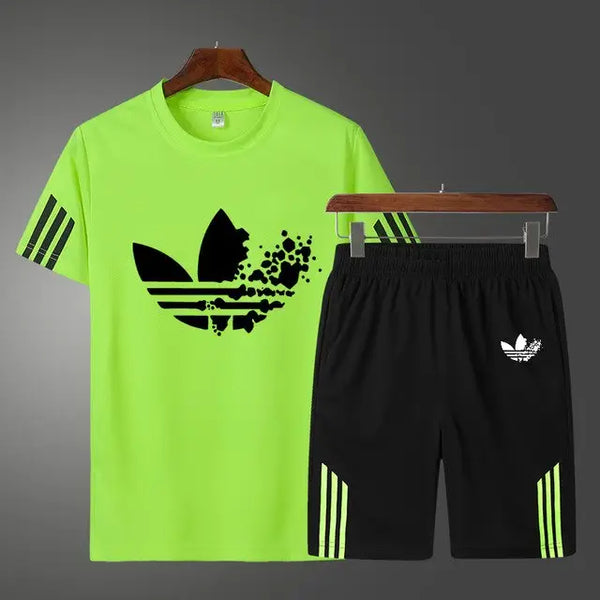 Men's Casual Shorts Suit Sportswear Sets with Brand Sweatshirt & Pant Nexellus