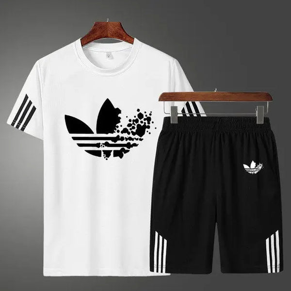 Men's Casual Shorts Suit Sportswear Sets with Brand Sweatshirt & Pant Nexellus