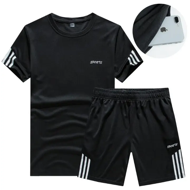 Men's Casual Shorts Suit Sportswear Sets with Brand Sweatshirt & Pant Nexellus